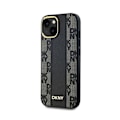 Pikkukuva 2 / 6: DKNY Checkered Leather Mono Pattern MagSafe - Kotelo iPhonelle 15/14/13 (musta)