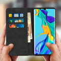 Miniatyrbillede 3 af 4: Housse - AVIZAR - P30 Pro - Silikone - Stander - Porte-cartes - Sort Svart