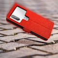 Miniatyrbillede 3 af 5: Universal smartphone-etui 5,5 til 6 tommer - AVIZAR - Rød - Kortholder Video Support Röd