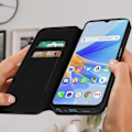 Miniatyrbillede 3 af 5: Taske til Oppo A17 - AVIZAR - Kortholder Video Support - Sort Svart