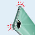Miniatyrbillede 4 af 4: Telefoncase - AKASHI - Huawei Y5p - Fleksibel - Gennemsigtig Hvid - Forstærkede stødabsorberende hjørner Klar vit