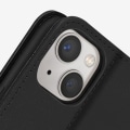 Miniatyrbild 3 av 4: Apple iPhone 13 Mini fodral - AVIZAR - Premium läder - Korthållare - Videostödsfunktion - Svart svart