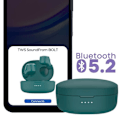 Miniatyrbillede 4 af 6: Trådløse hovedtelefoner Bluetooth 5.2 Berøringskontrol Dobbelt mikrofon Belkin Mørkegrøn Grön