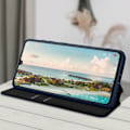 Miniatyrbillede 4 af 4: Cover - AVIZAR - Samsung A41 - Øko-læder - Magnetisk klap - Standfunktion Nattblått