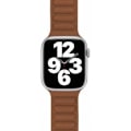 Miniatyrbild 2 av 2: Armband i läder - BIGBEN CONNECTED - Apple Watch 42-49mm - Mörk orange - Polyuretan - Unisex kastanj