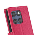 Miniatyrbild 4 av 5: Motorola Edge 60 Fusion Fickfodral med Magnetflik Fuchsia Rosa