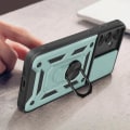 Pikkukuva 4 / 5: Coque - ILMOITA - Samsung Galaxy S23 FE - Vihreä - Pitämisrenkaat - Iskunkestävä Ljusgrön