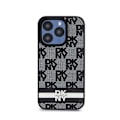Pikkukuva 3 / 6: DKNY Mono Pattern Check -nahka ja painetut raidat - iPhone 15 Pro Max -kotelo (musta)