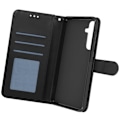 Miniatyrbillede 2 af 6: Taske til Samsung Galaxy A55 Håndledsrem Flip Wallet Stand Sort