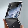 Miniatyrbild 3 av 5: AVIZAR Skyddsfodral för Xiaomi Mix Flip - Hård polykarbonat - Transparent design Transparent