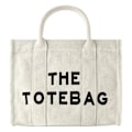 Miniatyrbillede 1 af 5: Totebag-håndtasken i beige galantry-stof