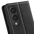 Miniatyrbillede 3 af 5: Etui til Samsung Galaxy S25 Edge Klap Pung og Video Støtte Sort Svart