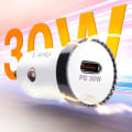 Pikkukuva 3 / 5: USB C auton tupakansytyttimen laturi 30 W Power Delivery Compact LinQ White Vit