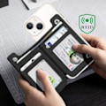 Miniatyrbillede 3 af 4: Kortholder - 4SMARTS - MagSafe - RFID-beskyttelse - Magnetisk fastgørelse - Sort Svart