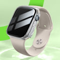 Pikkukuva 4 / 6: Apple Watch 40 ja 41mm kaareva karkaistu lasisuoja Belkin läpinäkyvä kotelo Transparent