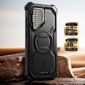 Miniatyrbillede 4 af 6: Coque Intégrale til Samsung Galaxy S25 Stødabsorberende Kompatibel med MagSafe I-Blason Sort Svart