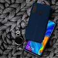 Miniatyrbild 3 av 4: Fodral - AVIZAR - P30 Lite/P30 Lite XL - Texturerat konstläder - Blå - Inbyggt videostöd Blå