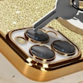 Pikkukuva 3 / 4: iPhone 12 Pro Max Case Kultainen Glitter Suojakuori