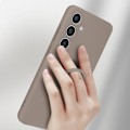 Miniatyrbild 3 av 6: Fodral till Samsung Galaxy S24 Plus - AVIZAR - Flexibel silikonringstöd grå Grå