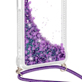 Miniatyrbillede 2 af 6: Ledningsetui til Xiaomi Redmi A3 Shockproof Glitter Lilla - AVIZAR - Halvstivt - Skinnende - Blandet Transparent