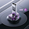 Miniatyrbillede 4 af 4: Bluetooth bil FM-sender med USB-oplader - USB C XO Sort