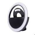 Miniatyrbillede 2 af 3: LED lysring til smartphone, universel klips BigBen Connected sort Svart