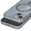 Pikkukuva 4 / 5: MagSafe kotelo iPhone 14:lle Black Glitter Silicone - AVIZAR - Puolijäykkä - Synteettinen - Mixed Svart