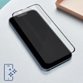 Miniatyrbillede 3 af 4: iPhone 13 og 13 Pro 3mk hærdet glasfilm - Sort - Buede kanter - Anti-fingeraftryk - Anti-eksplosion