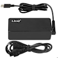 Miniatyrbillede 1 af 5: USB C Strømforsyning Oplader til Laptop Strømforsyning 65W LinQ Svart