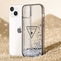 Pikkukuva 3 / 5: Coque Luxe pour iPhone 14 Plus Paillettes Flottantes Anti-rayures Guess Noir Transparent Svart