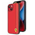 Pikkukuva 1 / 5: Kotelo iPhone 14 Prolle Bi-material Carbon Effect -yhteensopiva QI Ferrari Red