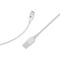 Miniatyrbild 3 av 4: USB-A till USB-C FastCharge 15W 3A i vävd nylon 1.2m BigBen Connected Vit Vit