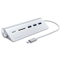 Miniatyrbillede 1 af 4: Hub USB C - Satechi - 5 i 1 - 3 porte USB 3.0 - SD kortlæser - Børstet aluminium