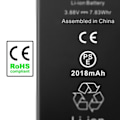 Miniatyrbild 4 av 4: Internt batteri för iPhone SE 2022 - AVIZAR - Kapacitet 2018mAh - Lithium Ion - 3,7 V Svart