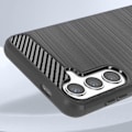 Pikkukuva 4 / 6: Suojakuori Samsung Galaxy S24 Plus -puhelimelle - AVIZAR - Joustava - Musta - Hiili ja harjattu tehoste Svart