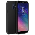 Miniatyrbillede 2 af 4: Beskyttelsesetui - AVIZAR - Galaxy A6 - Silikone - Polycarbonat - Ultra-tynd - Sort Svart