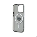 Miniatyrbillede 4 af 6: Coque MagSafe til iPhone 15 Pro Max IML med Choupette Karl Lagerfeld mønster, sort Svart