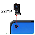 Miniatyrbillede 3 af 4: Frontkamera til Oppo Reno 6 Pro Selfie-sensor 32MP Sort