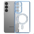 Pikkukuva 4 / 4: Coque Diamant pour Samsung Galaxy S25 MagSafe Contour Strass Bleu Blå