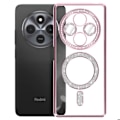 Pikkukuva 2 / 5: Coque Diamant pentru Xiaomi Redmi 14C MagSafe Contur Strass Roz Rosa