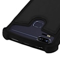 Miniatyrbillede 2 af 4: Smartphone taske - Universal - Stødsikker - Silikone - Imiteret læder - Sort Svart