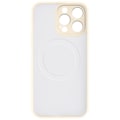 Miniatyrbillede 2 af 5: Coque Magsafe - AVIZAR - iPhone 15 Pro Max - Silikone Soft-touch - Hvid beige - Modstandsdygtig beskyttelse Vit