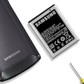 Pikkukuva 3 / 5: Sisäinen akku Samsung Galaxy Xcoverille, Wave 3:lle ja Omnia W:lle Kapasiteetti 1500 mAh Svart