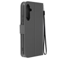 Pikkukuva 1 / 6: Otter Case for Samsung S23 Wallet Video Support Rannehihna Tummanharmaa Grå