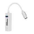 Miniatyrbillede 1 af 4: 5 i 1 USB-C Hub: 3 USB-porte og LinQ MicroSD SD-kortlæser Sølv