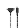 Miniatyrbild 3 av 3: Native Union ECO Belt Universal USB-C till USB-C/Lightning-kabel 1,8 m Zebra