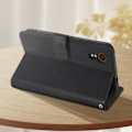 Pikkukuva 4 / 5: Suojakuori Samsung Galaxy Xcover 7 Vintage Design Flip Wallet Mustalle Svart