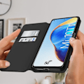 Miniatyrbillede 3 af 4: Cover - AVIZAR - Xiaomi Mi 10T / Mi 10T Pro - Økolæder - Standfunktion - Sort Svart