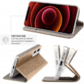 Miniatyrbillede 3 af 4: Folio Book Galaxy A32-4G etui med sideklap i guld Kulta