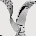 Pikkukuva 4 / 4: Rannekoru Huawei Watch GT Runner / Watch GT 3 46mm harmaa teräsverkko
